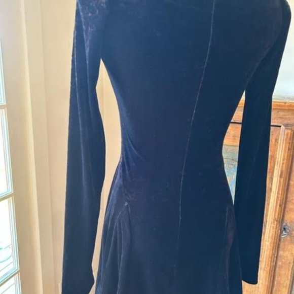 Vintage Betsey Johnson Black Velvet Dress - Picture 8 of 11